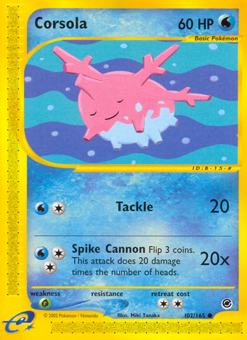 Corsola (102/165) [Expedition: Base Set]