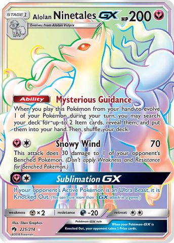 Alolan Ninetales GX (225/214) [Sun & Moon: Lost Thunder]