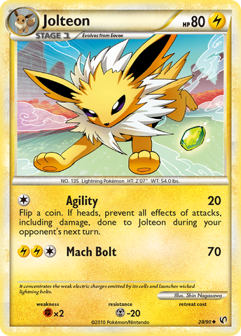 Jolteon (28/90) [HeartGold & SoulSilver: Undaunted]