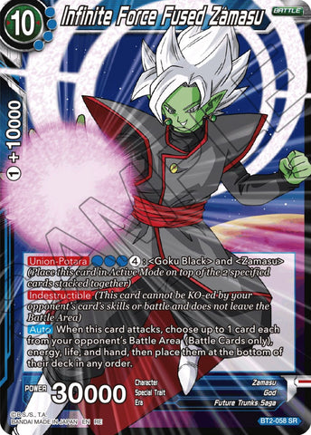 Infinite Force Fused Zamasu (Reprint) (BT2-058) [Ultimate Deck 2023]