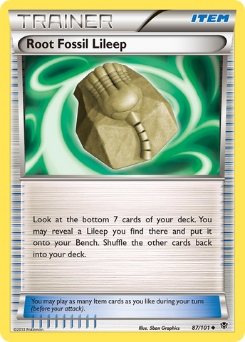 Root Fossil Lileep (87/101) [Black & White: Plasma Blast]