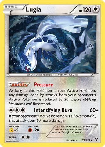 Lugia (78/124) (Theme Deck Exclusive) [XY: Fates Collide]