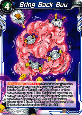 Bring Back Buu (BT6-050) [Destroyer Kings]