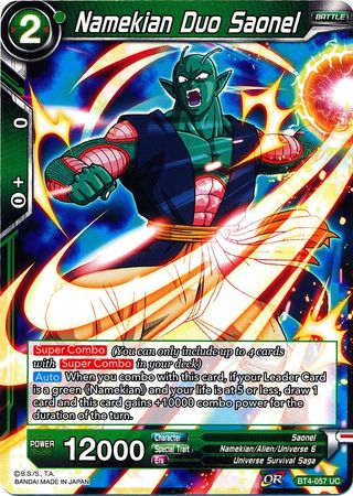 Namekian Duo Saonel (BT4-057) [Colossal Warfare]