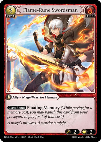 Flame-Rune Swordsman (136) [Dawn of Ashes: Alter Edition]