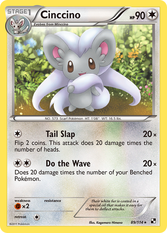 Cinccino (89/114) [Black & White: Base Set]