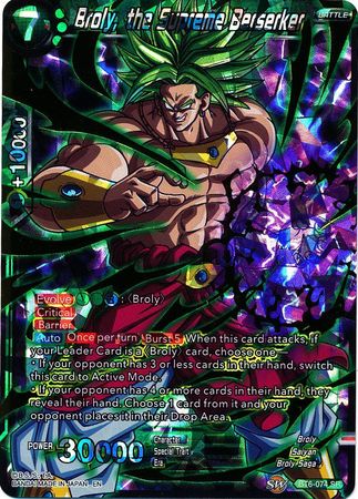 Broly, the Supreme Berserker (BT6-074) [Destroyer Kings]