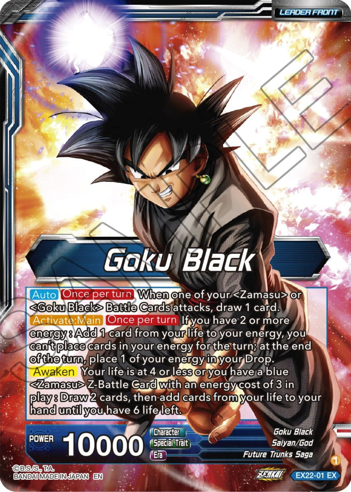 Goku Black // SS Rose Goku Black, the Beginning of the Return to Despair (Gold Stamped) (EX22-01) [Ultimate Deck 2023]