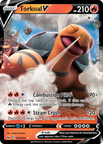 Torkoal V (024/202) [Sword & Shield: Base Set]