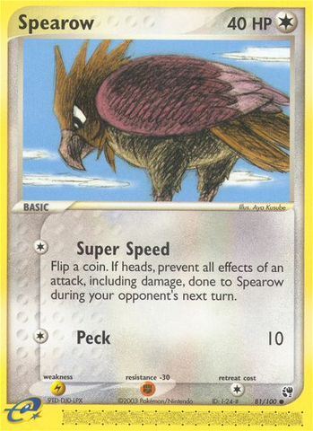 Spearow (81/100) [EX: Sandstorm]