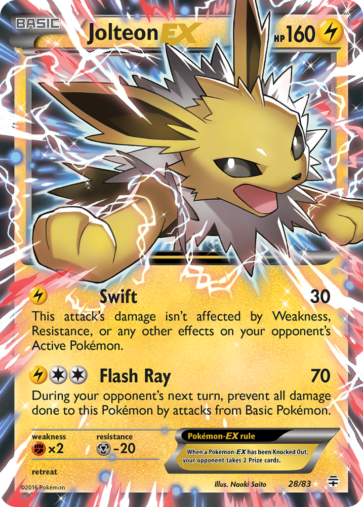 Jolteon EX (28/83) [XY: Generations]