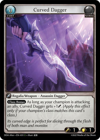 Curved Dagger (031) [Dawn of Ashes: Alter Edition]