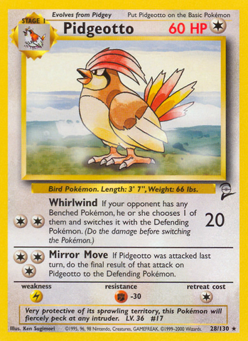 Pidgeotto (28/130) [Base Set 2]