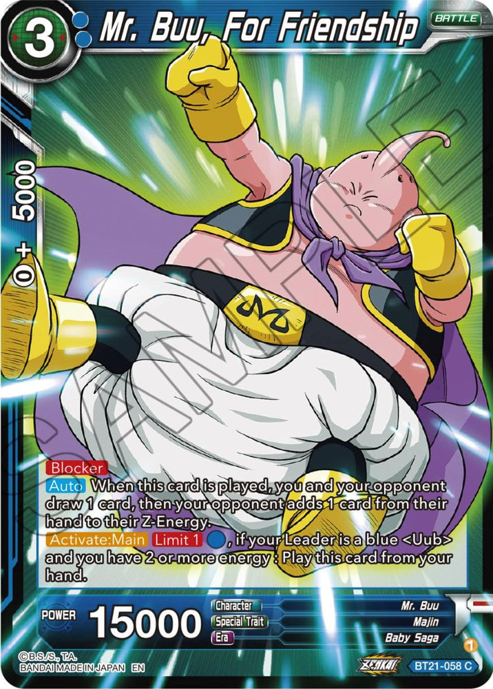 Mr. Buu, For Friendship (BT21-058) [Wild Resurgence]