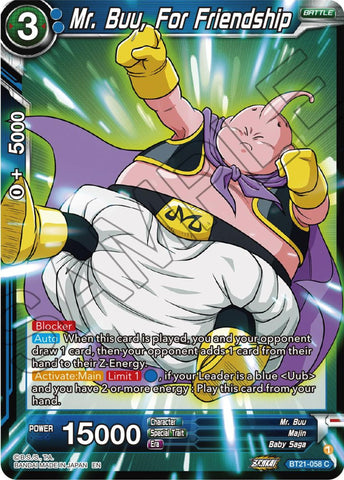 Mr. Buu, For Friendship (BT21-058) [Wild Resurgence]