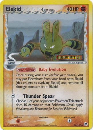 Elekid (48/101) (Delta Species) (Stamped) [EX: Dragon Frontiers]