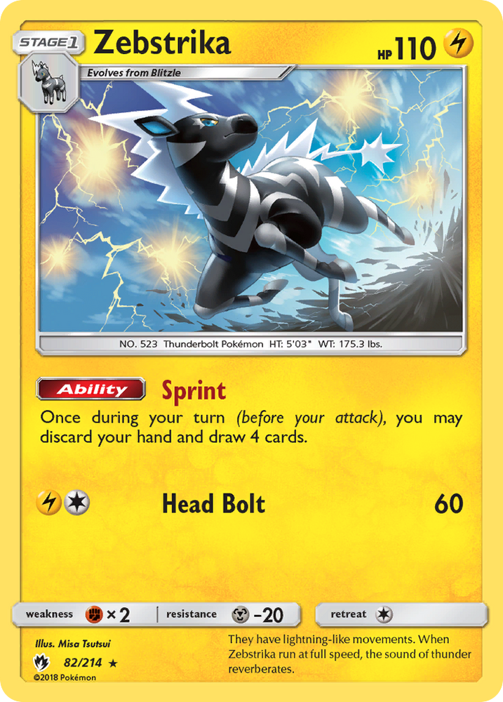 Zebstrika (82/214) [Sun & Moon: Lost Thunder]