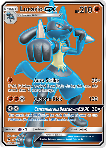 Lucario GX (122/131) [Sun & Moon: Forbidden Light]