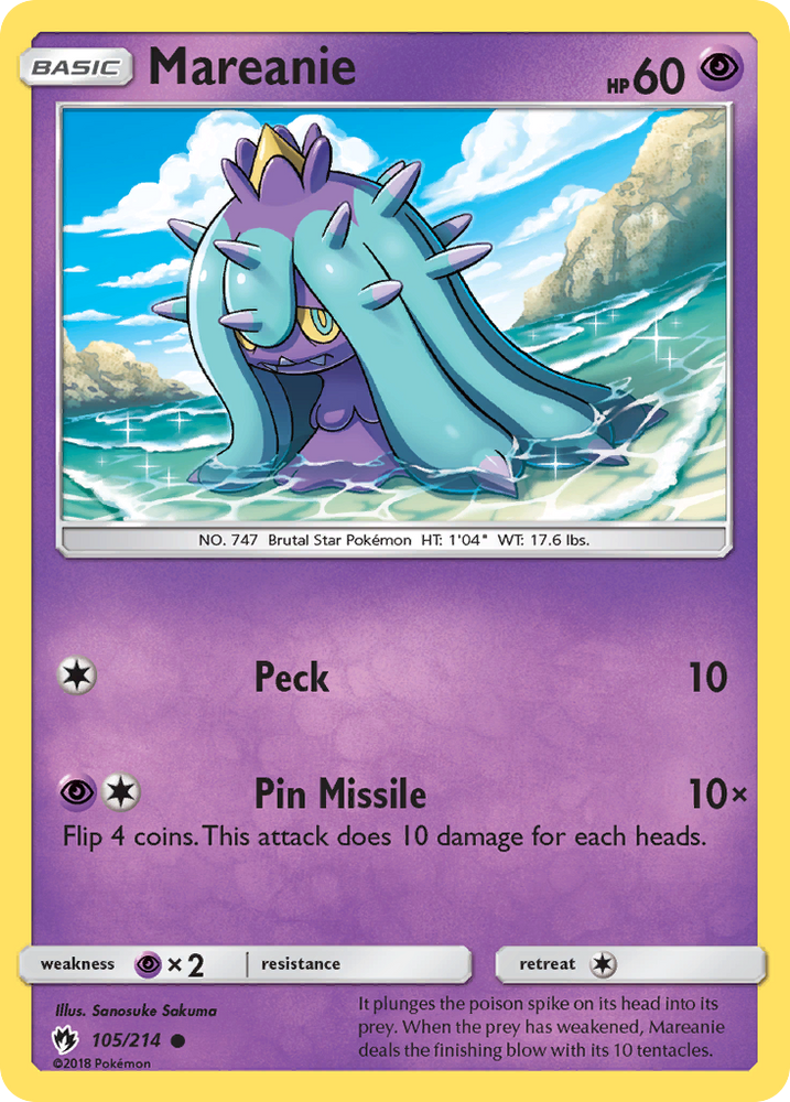 Mareanie (105/214) [Sun & Moon: Lost Thunder]