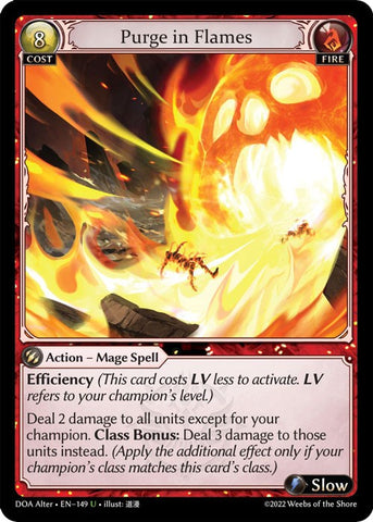 Purge in Flames (149) [Dawn of Ashes: Alter Edition]