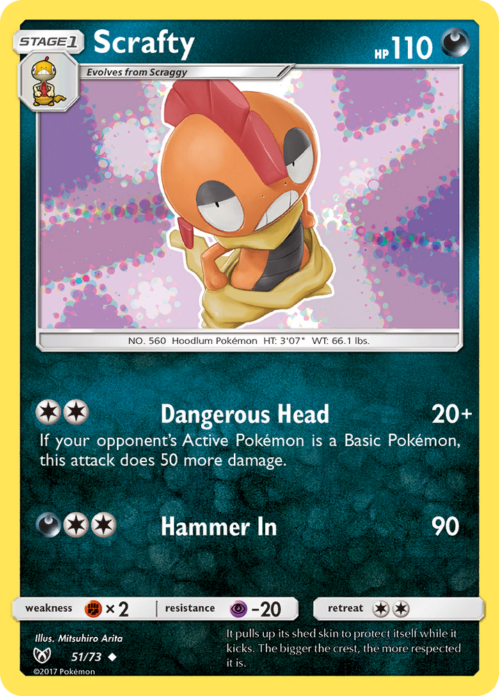 Scrafty (51/73) [Sun & Moon: Shining Legends]