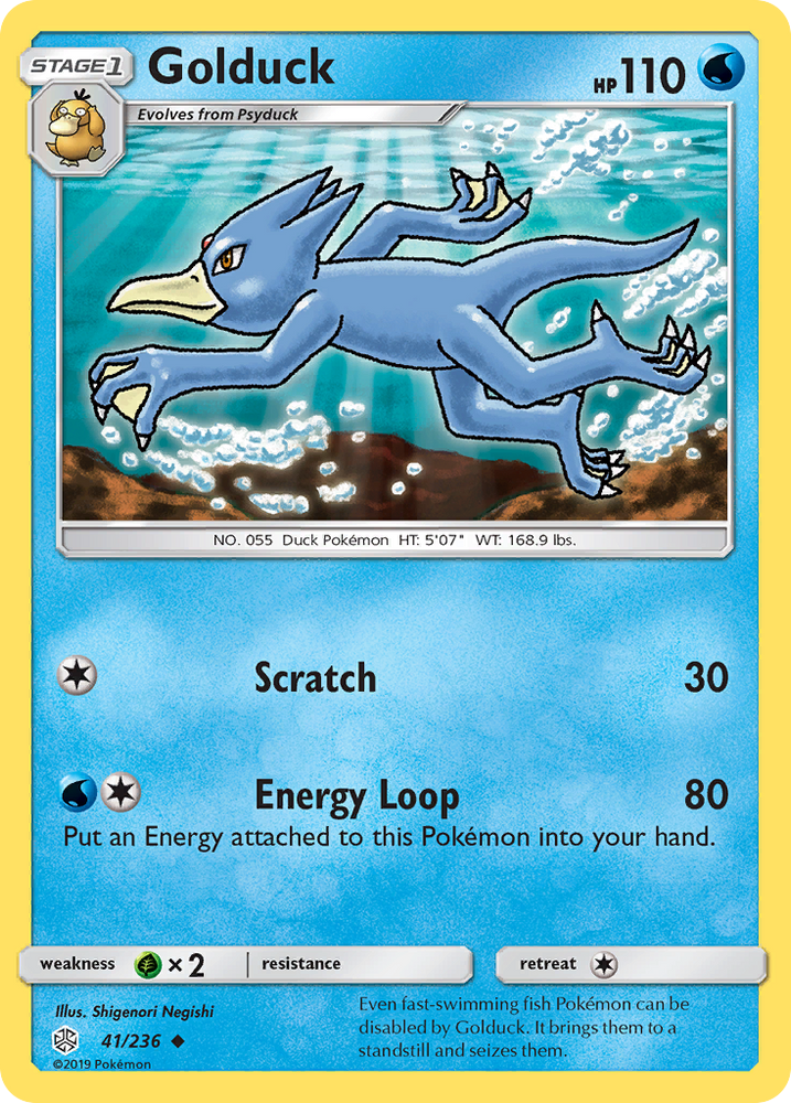 Golduck (41/236) [Sun & Moon: Cosmic Eclipse]