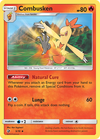 Combusken (5/70) [Sun & Moon: Dragon Majesty]