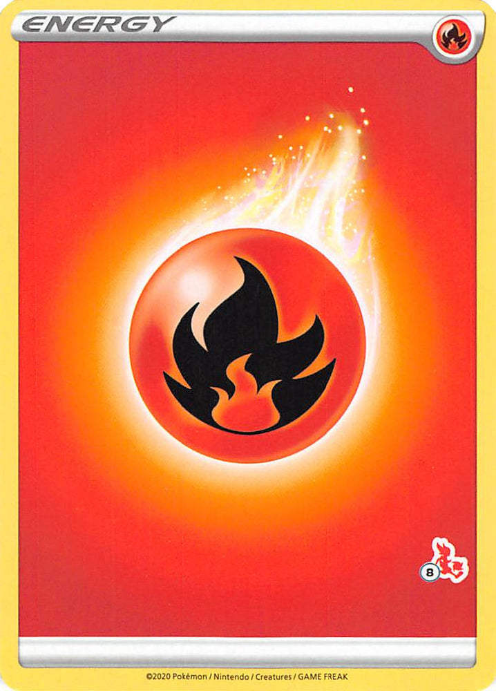 Fire Energy (Cinderace Stamp #8) [Battle Academy 2022]