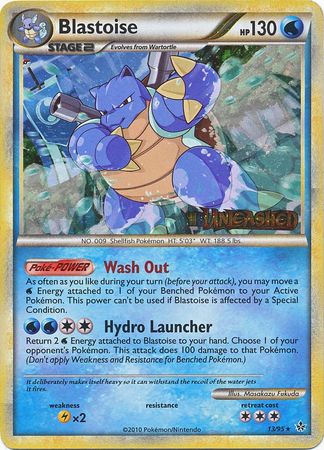 Blastoise (13/95) (Prerelease Promo) [HeartGold & SoulSilver: Black Star Promos]