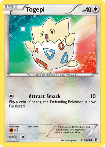 Togepi (110/149) [Black & White: Boundaries Crossed]