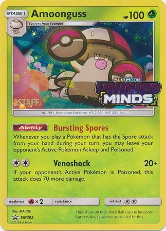 Amoonguss (SM202) (Staff Prerelease Promo) [Sun & Moon: Black Star Promos]