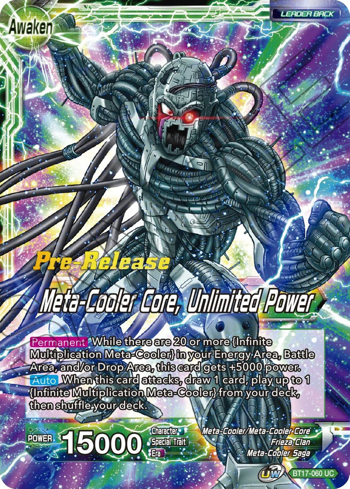 Meta-Cooler // Meta-Cooler Core, Unlimited Power (BT17-060) [Ultimate Squad Prerelease Promos]