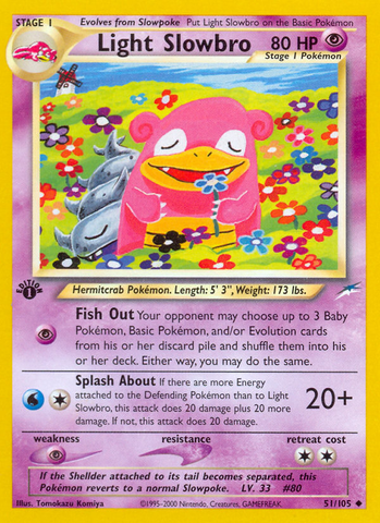 Light Slowbro (51/105) [Neo Destiny 1st Edition]