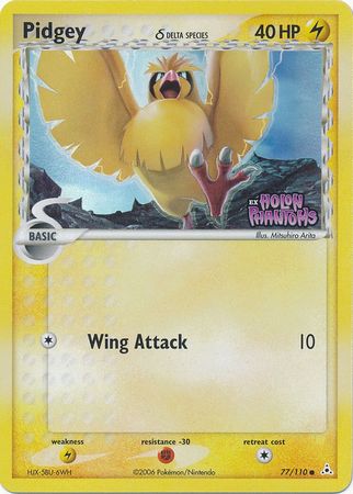 Pidgey (77/110) (Delta Species) (Stamped) [EX: Holon Phantoms]