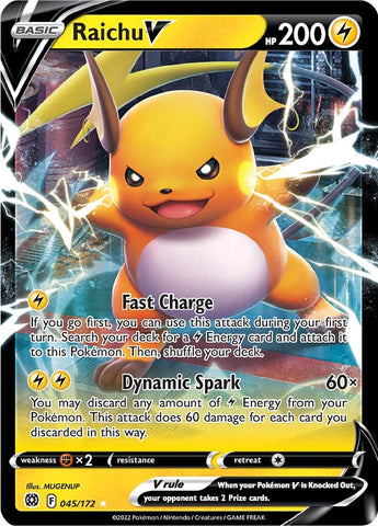 Raichu V (045/172) [Sword & Shield: Brilliant Stars]