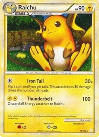 Raichu (10/123) (Cracked Ice Holo) [HeartGold & SoulSilver: Base Set]