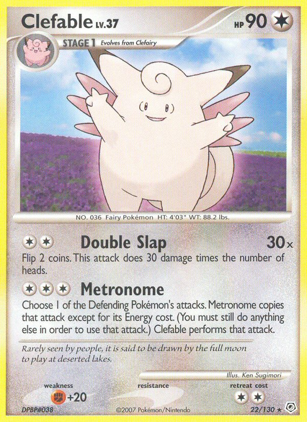 Clefable (22/130) [Diamond & Pearl: Base Set]