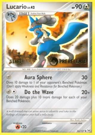 Lucario (53/127) (Staff Prerelease Promo) [Diamond & Pearl: Black Star Promos]